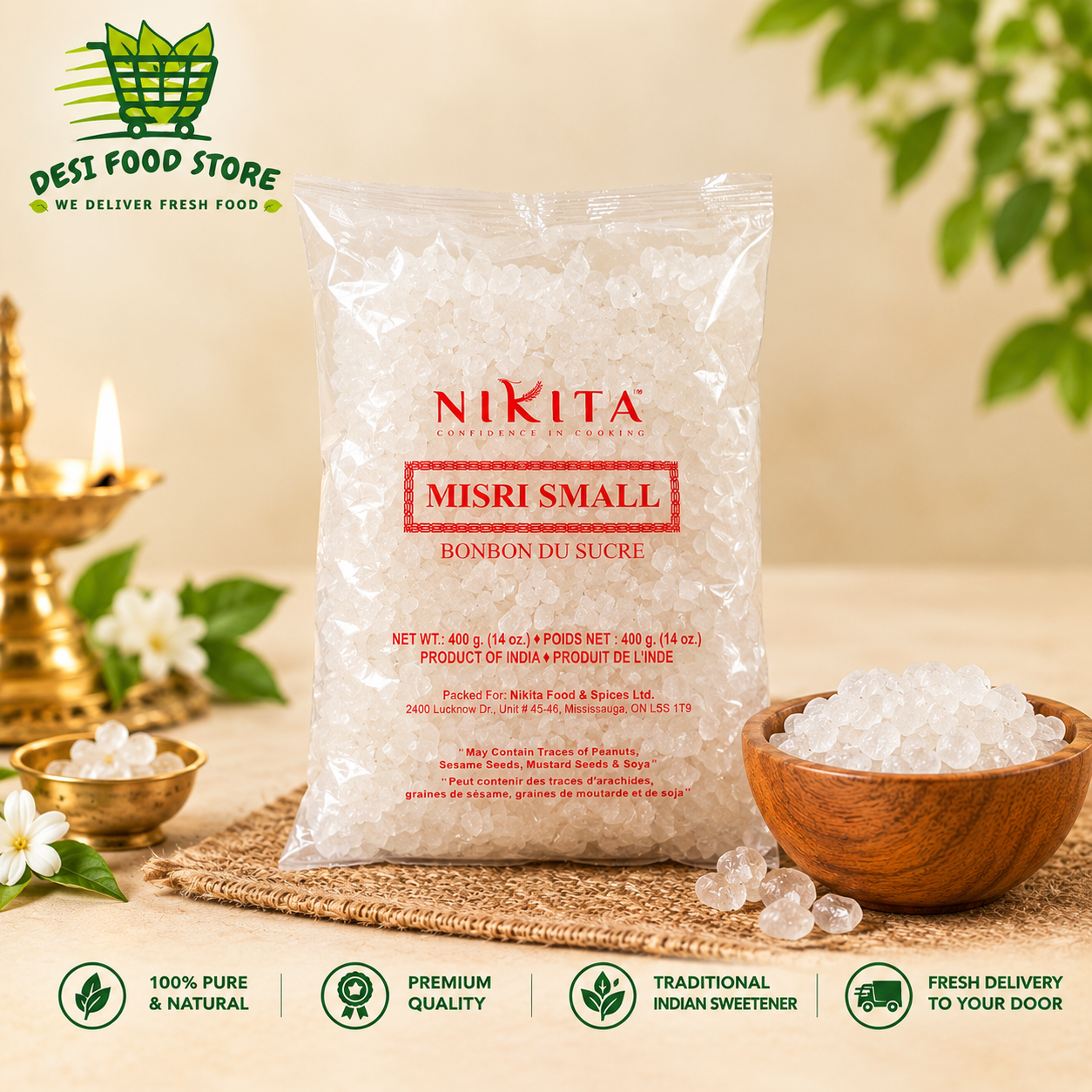 Nikita Mishri Small – 200 g | Indian Sugar Crystals