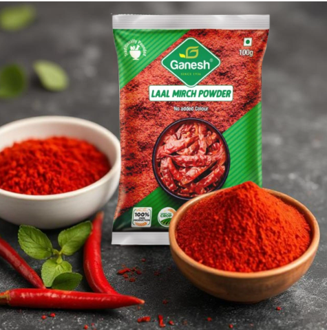 Gujarat Foods Ganesh Ex Hot Chilly Powder 5LBS