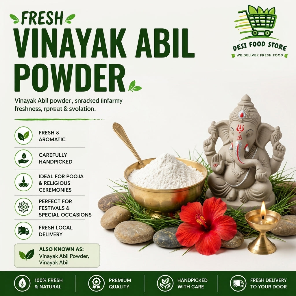 Vinayak Abil Powder for Pooja (Sacred White Powder)