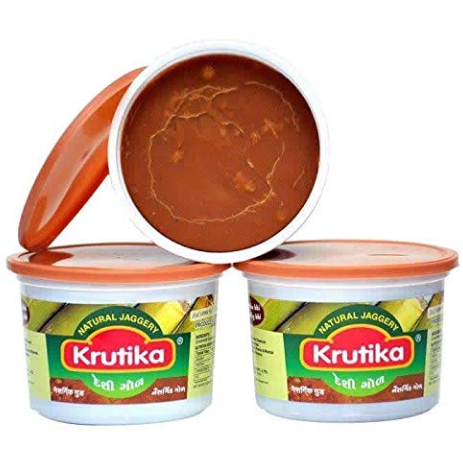 Gujarat Foods Krutika Natural [Desi] Jaggery 12*200g