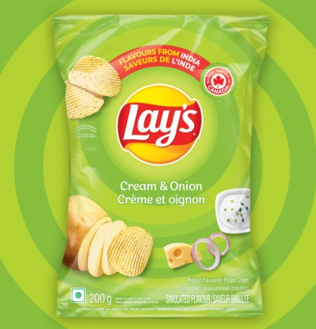 Gujarat Foods Lays Cream & Onion 135*52.9gm