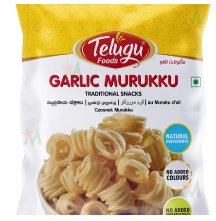 Telugu Foods Garlic Murukulu 170g