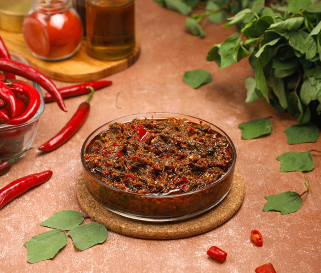 Telugu Foods Gongura Red Chilli Pickle Without Garlic 300g