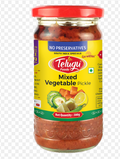 Telugu Foods Mixed Vegetable Pickle Without Garlic 300g