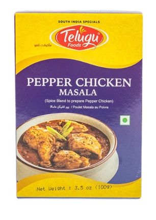 Telugu Foods Pepper Chicken Masala 100g