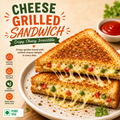 Cheese Grilled Sandwich – Crispy Golden Bread with Melted Cheese Delight