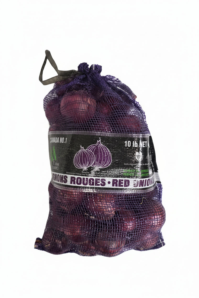 Fresh Red Onions 10 lbs